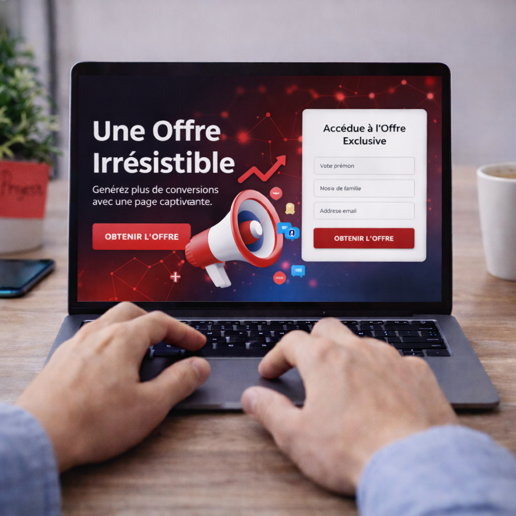 Landing page publicitaire
